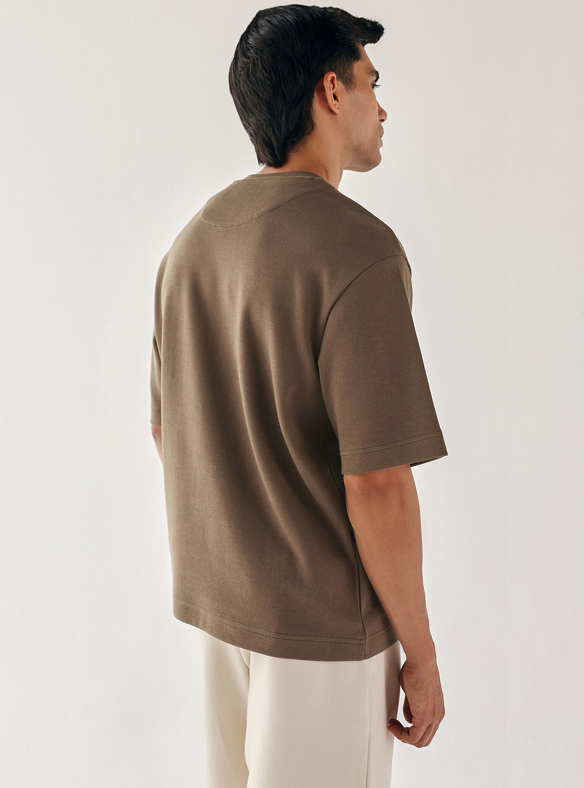 Quincy Brown Cotton Blend Crew