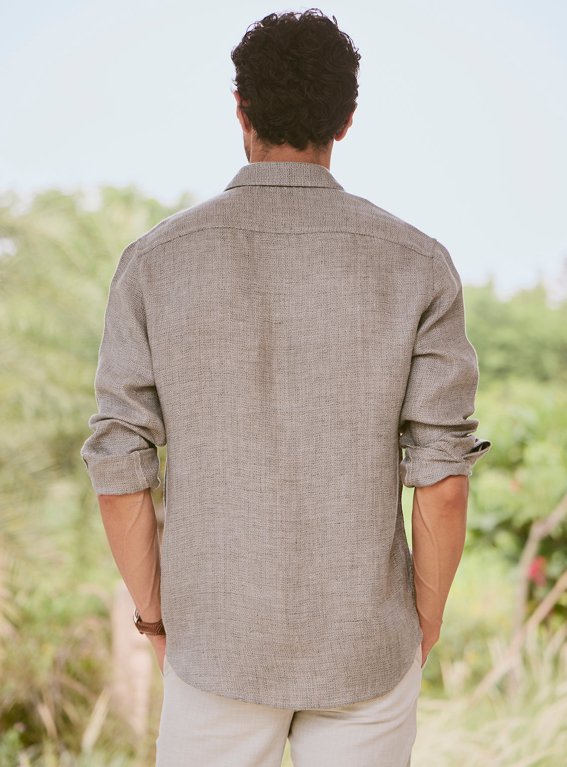 Stone Moss Linen Shirt