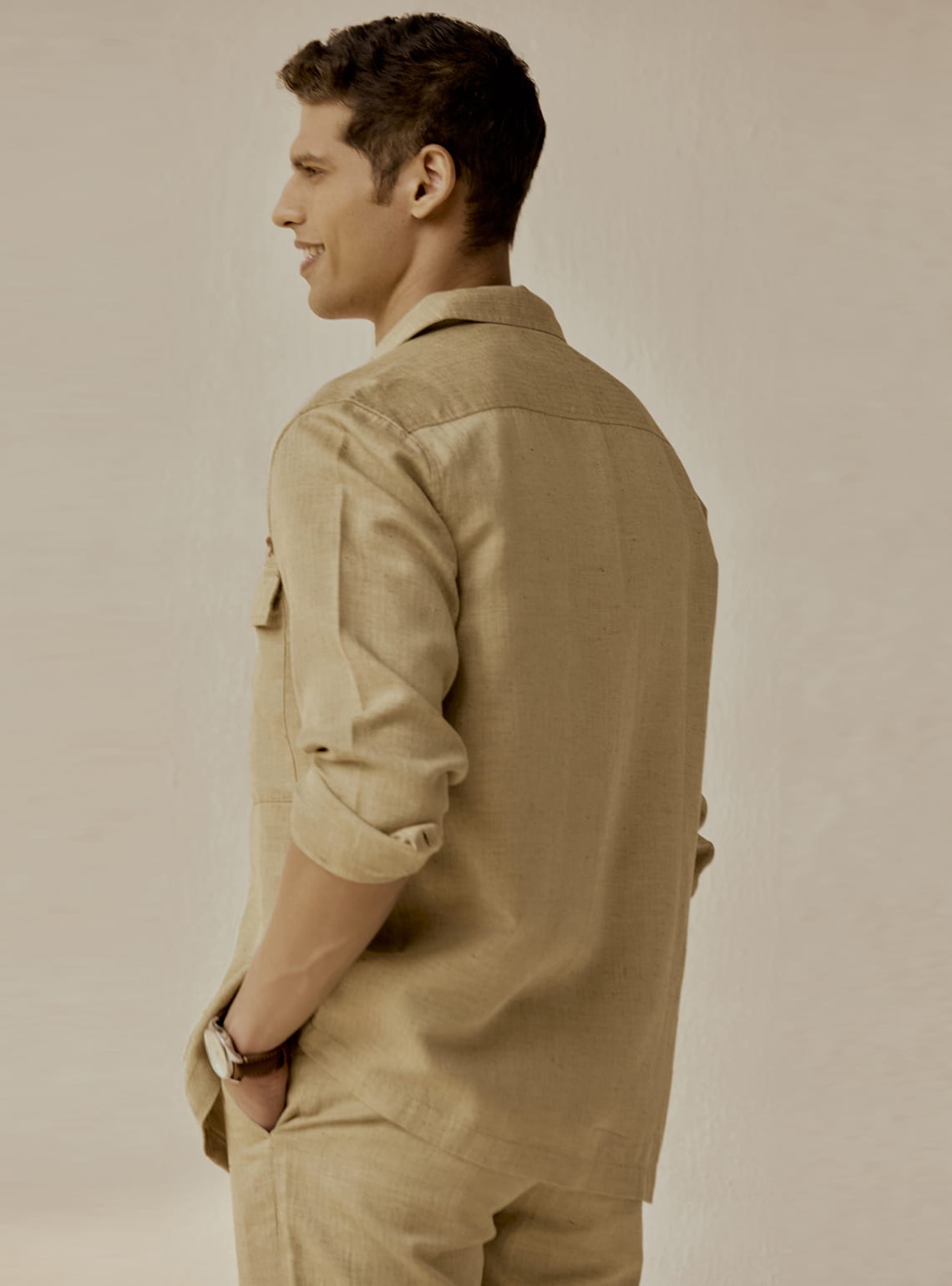 Teak Cotton Linen Jacket