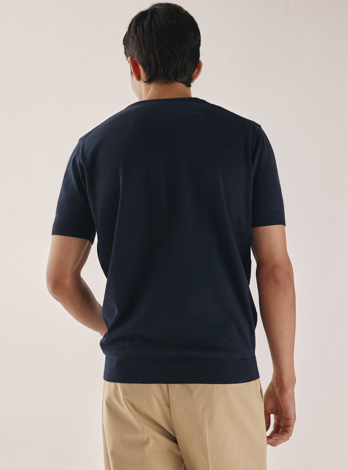 Midnight Navy Cotton Crew