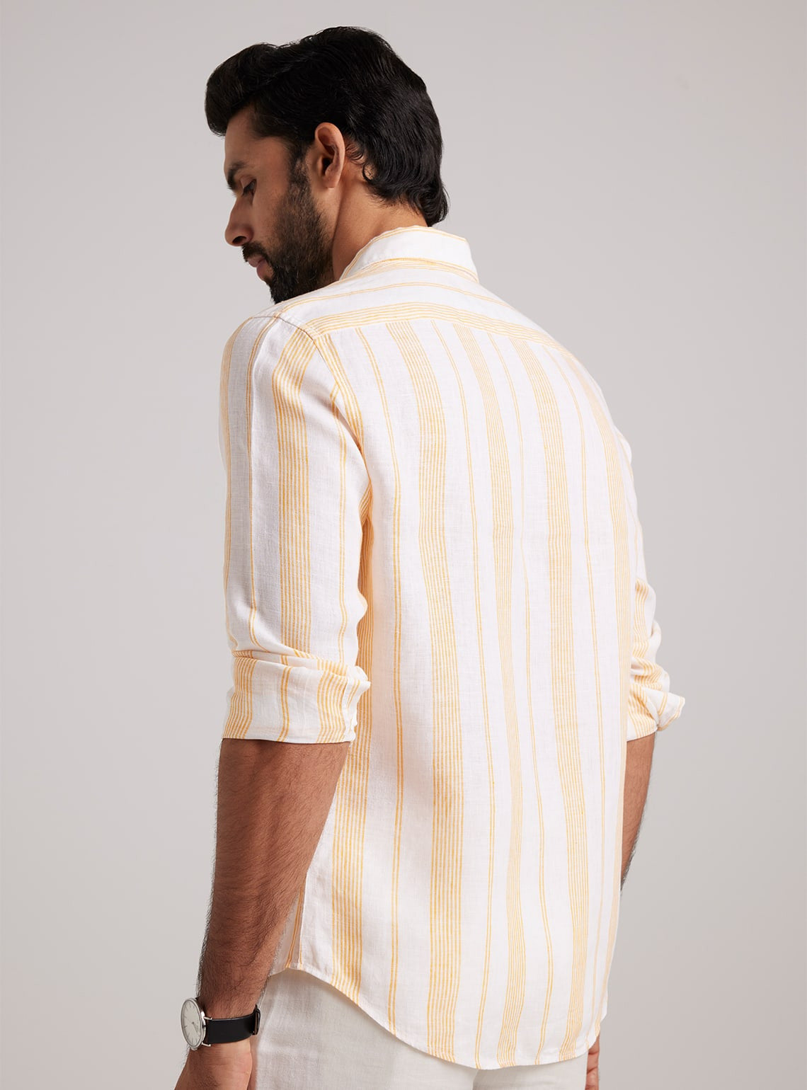 Sunrise Stripe Linen Shirt