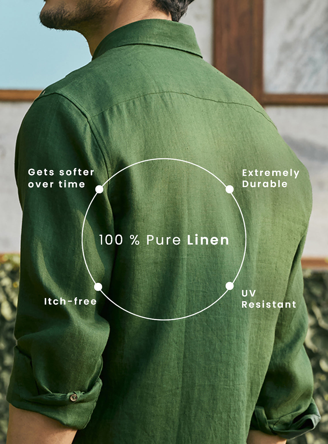 Glade Green European Linen Shirt