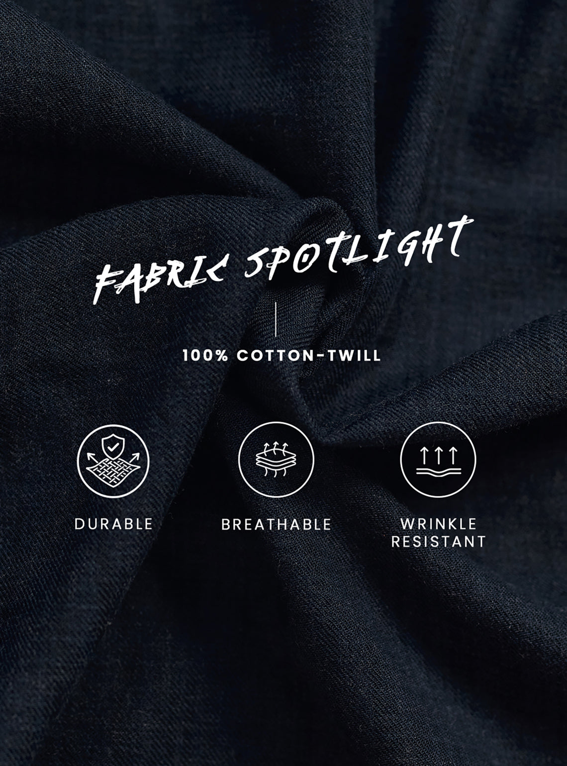 Marine Navy Melange Check Cotton Shirt