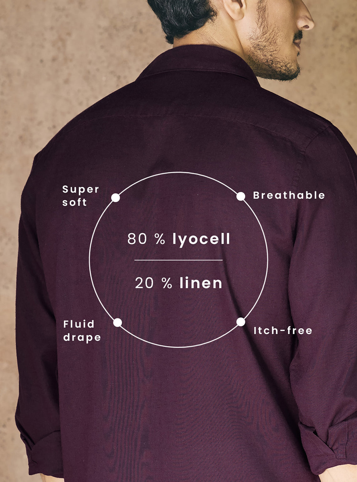 Mystic Violet Lyocell Linen Shirt