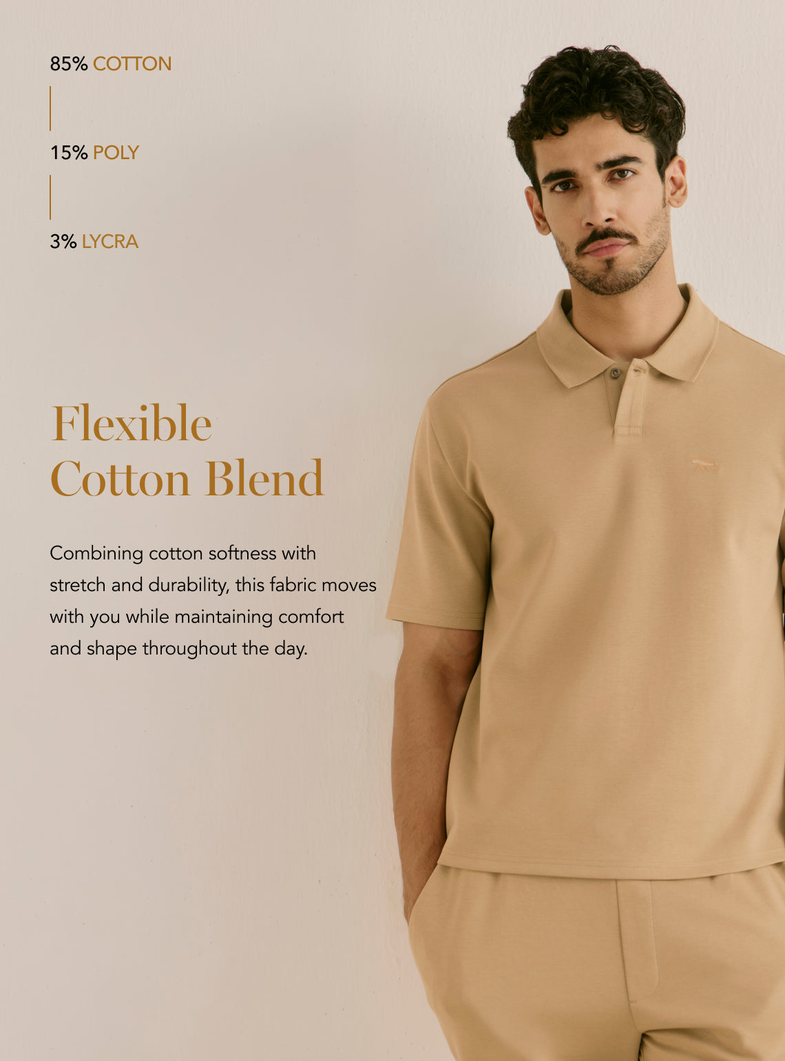 Sundial Mustard Blend Polo