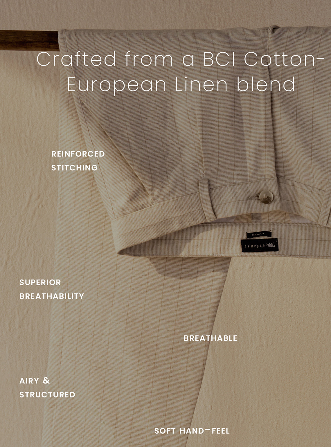 Harbour Grey Linen Trousers