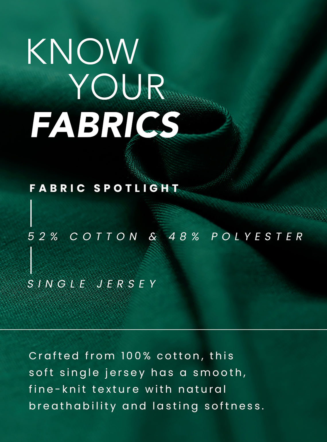 Playbook Green Cotton Blend Crewneck