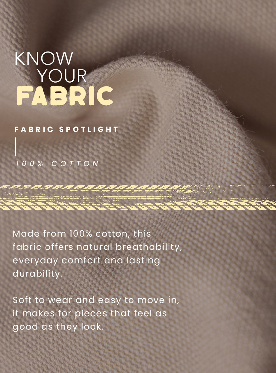 Sandstone Khaki Cotton Trouser