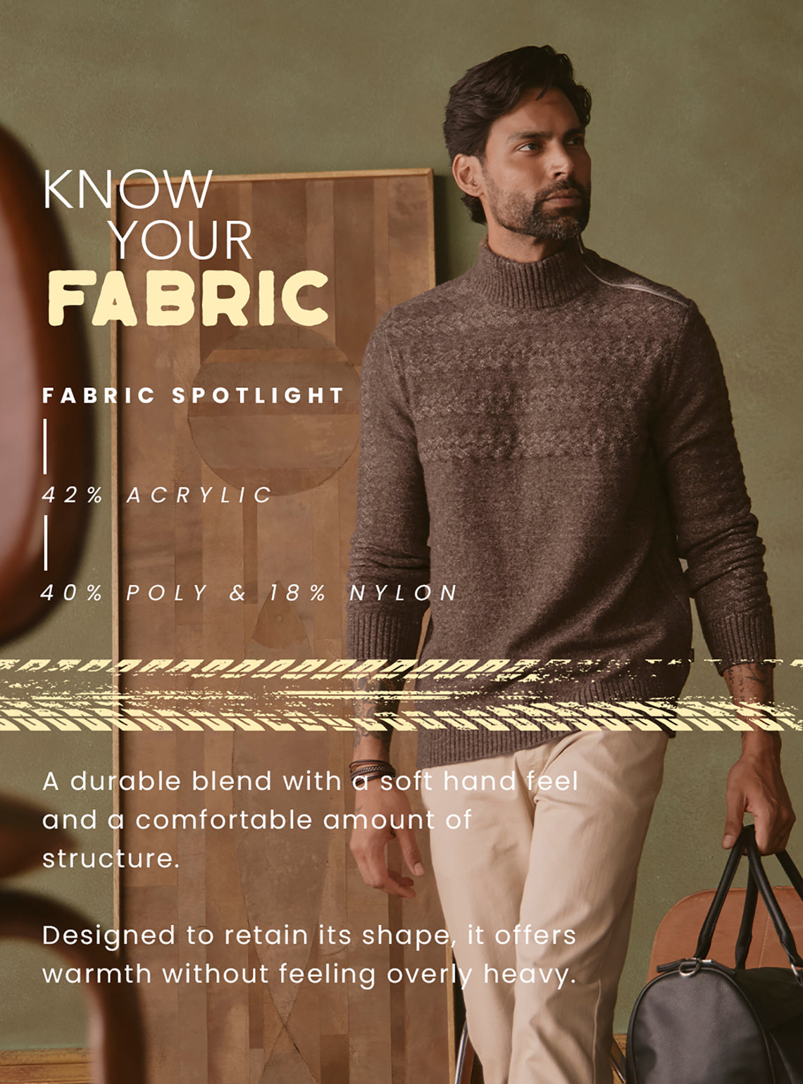 Chestnut Brown Textured Pullover