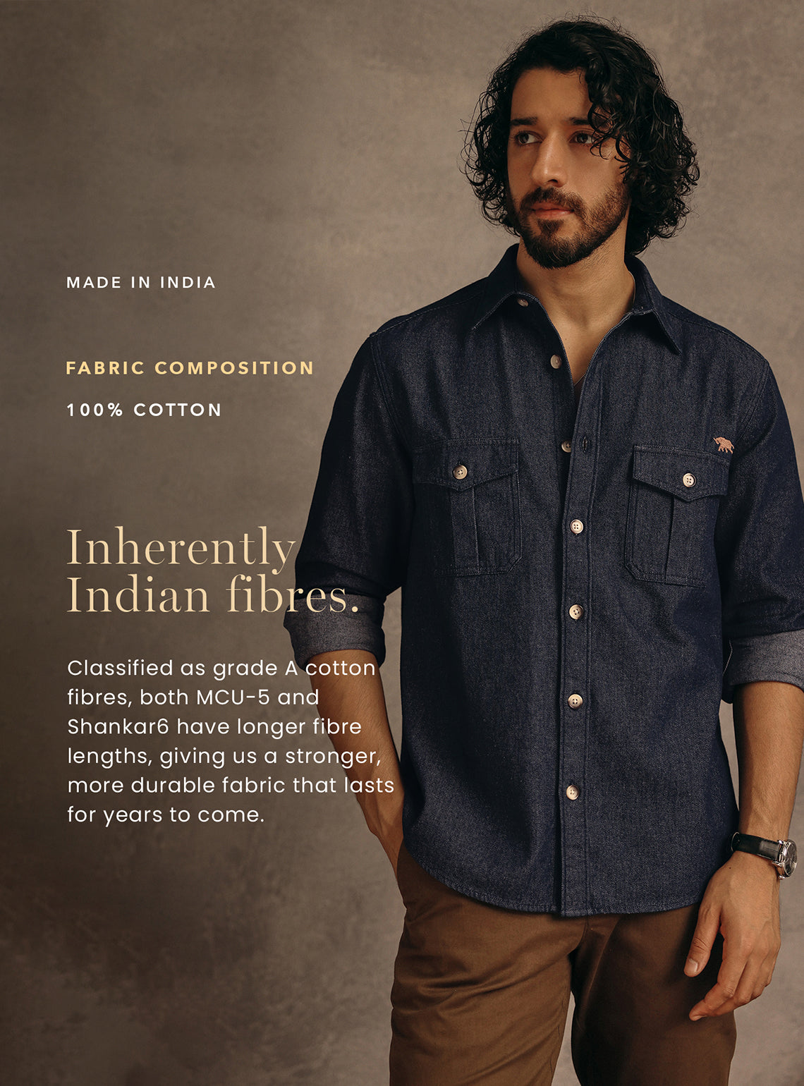 Amazon Olive Cotton Canvas Shirt