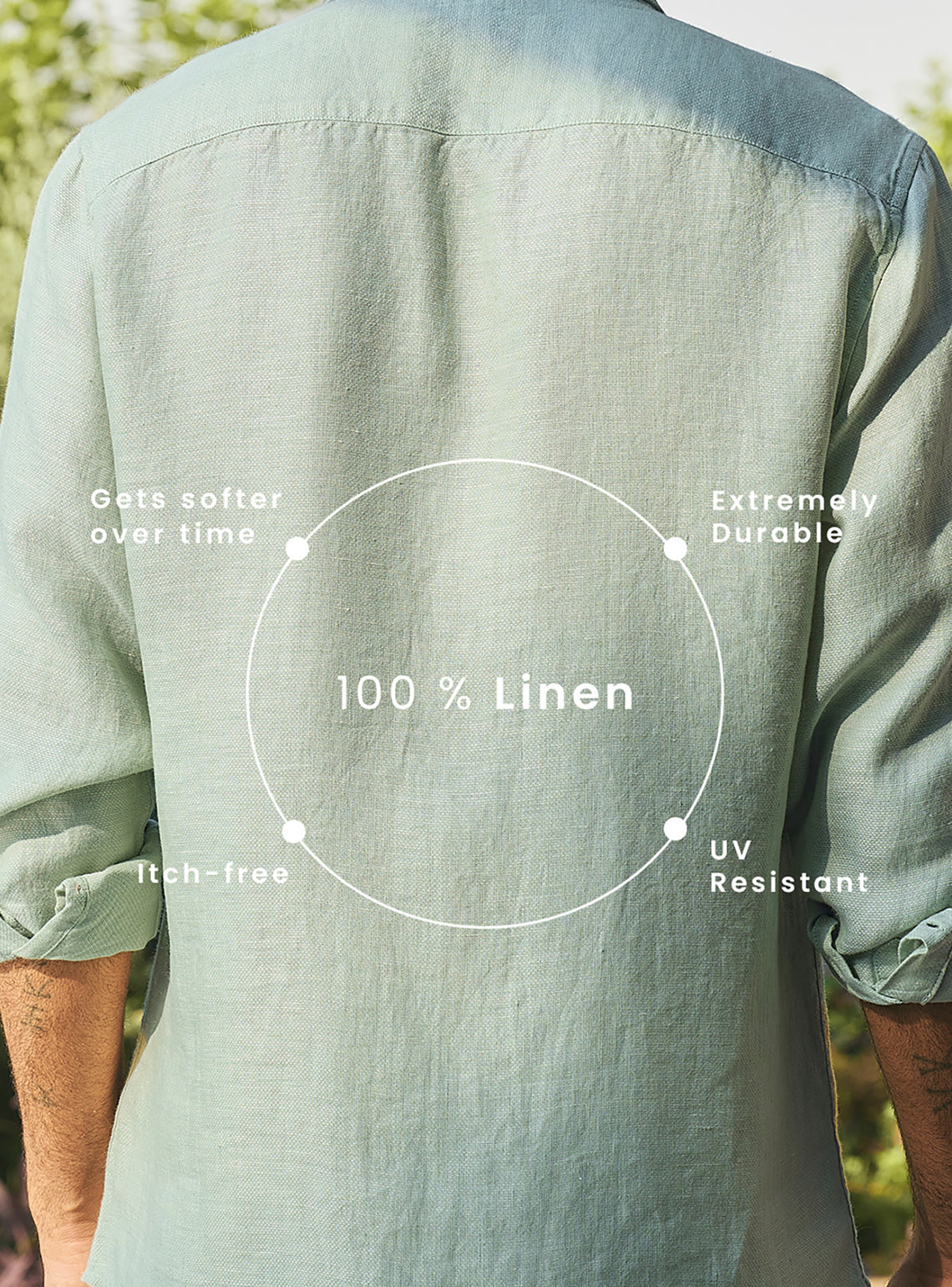 Current Green European Linen Shirt