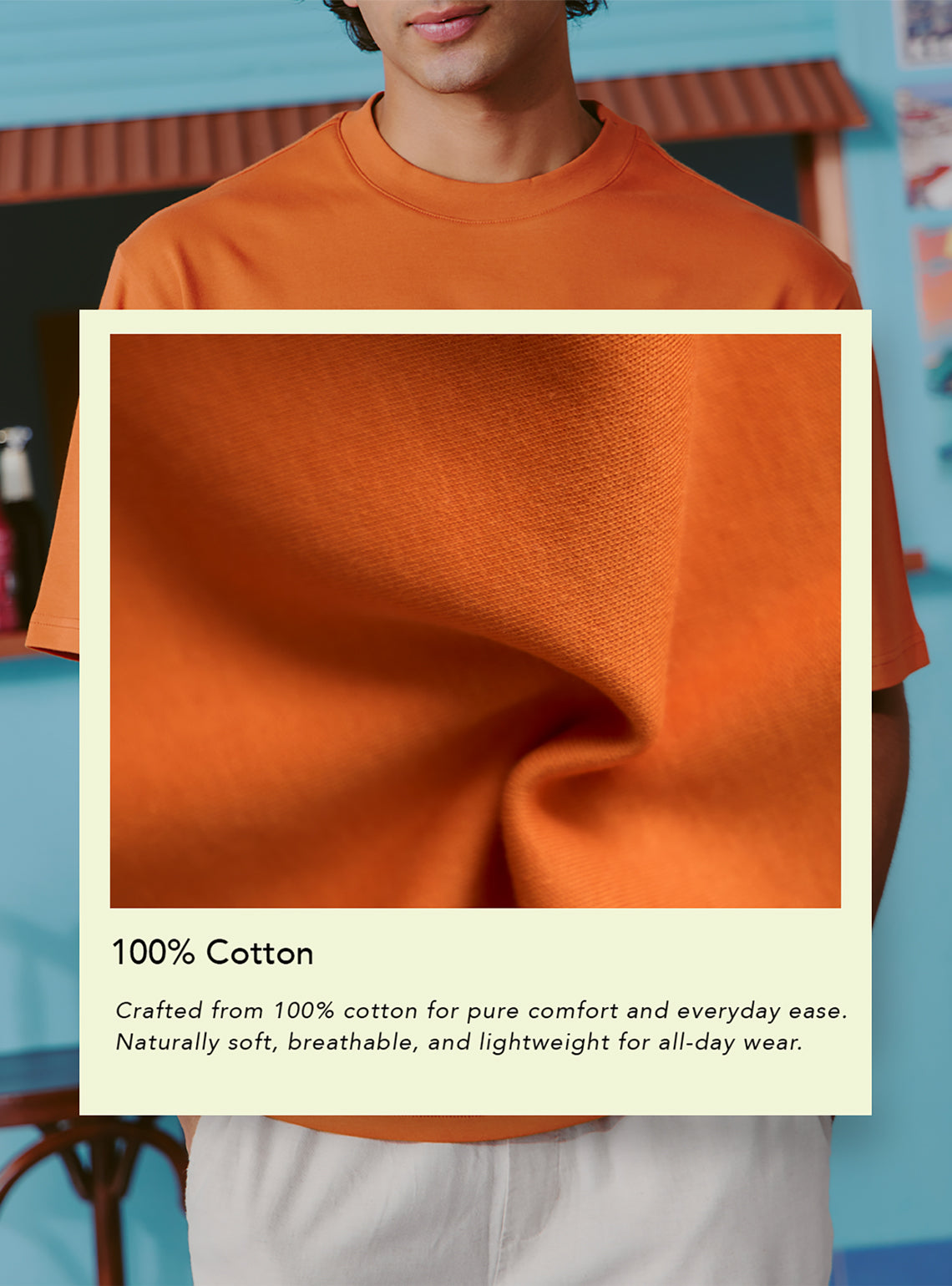 Aperol Spritz Orange Print Crewneck