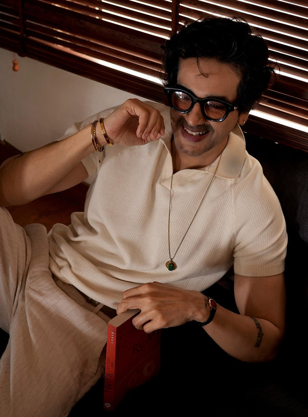 Tea White Organic Cotton Polo