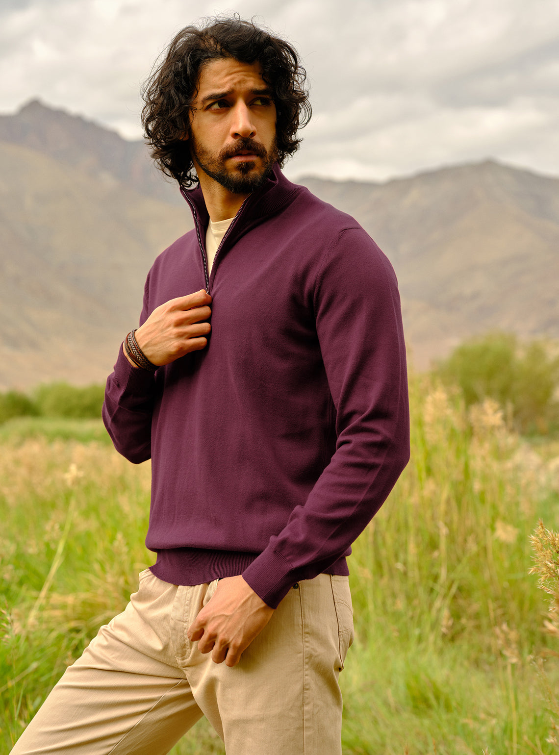 Cranberry Burgundy Cotton Pullover
