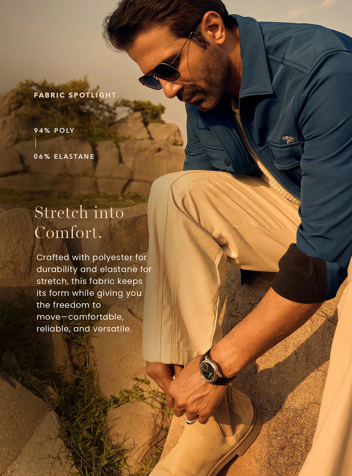 Concord Navy Poly Blend Jacket