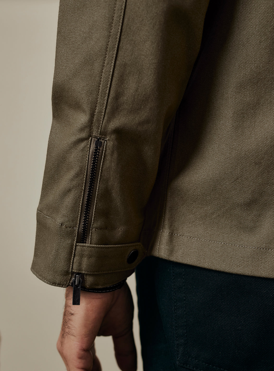 Cedar Brown Cotton Triblend Jacket