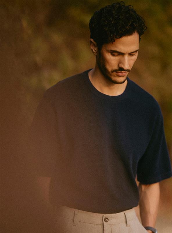 Deep Navy Organic Cotton Crew