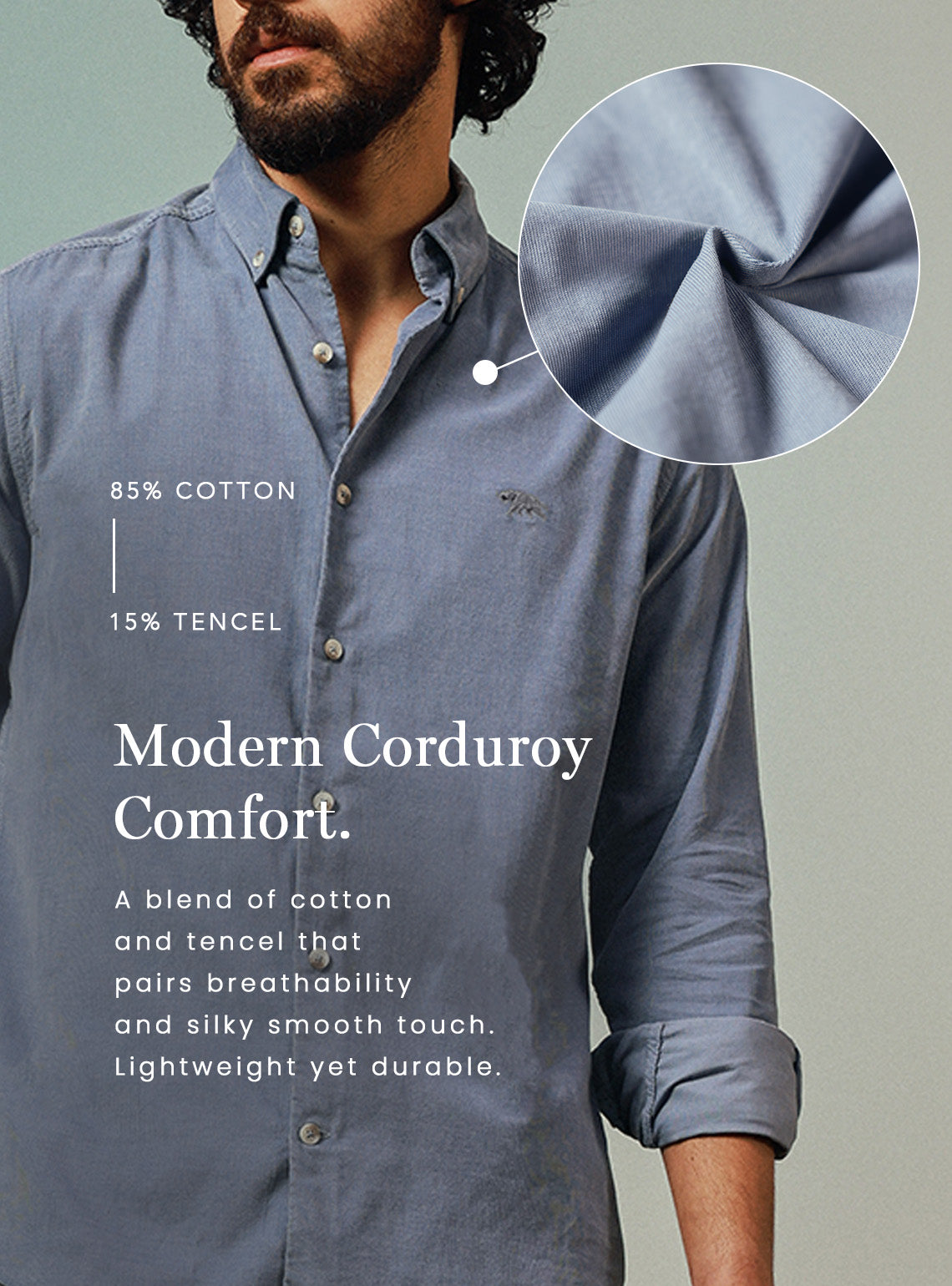 Copper Rust Summer Corduroy Shirt
