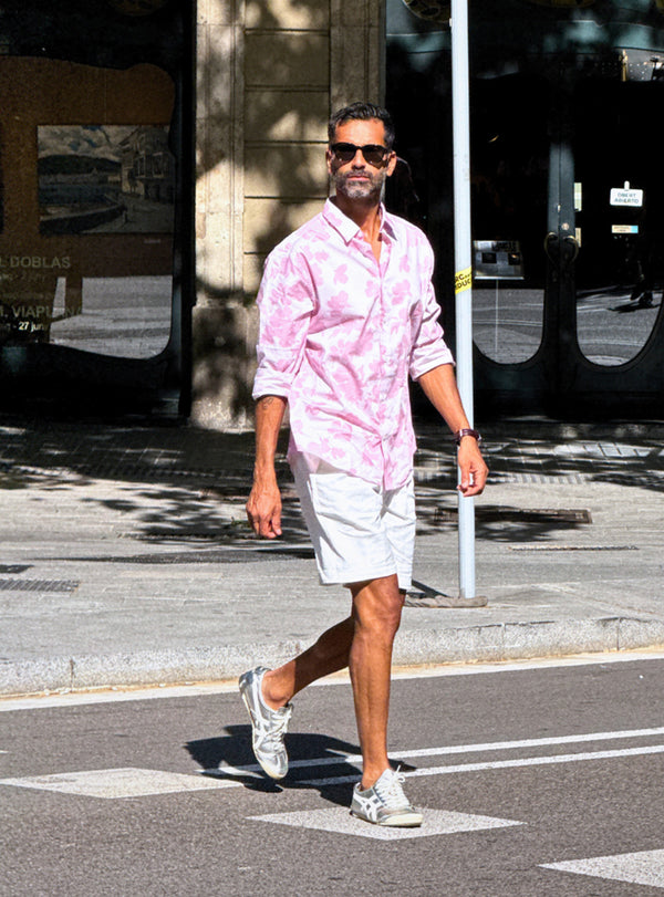 Sakura Cotton Print Shirt