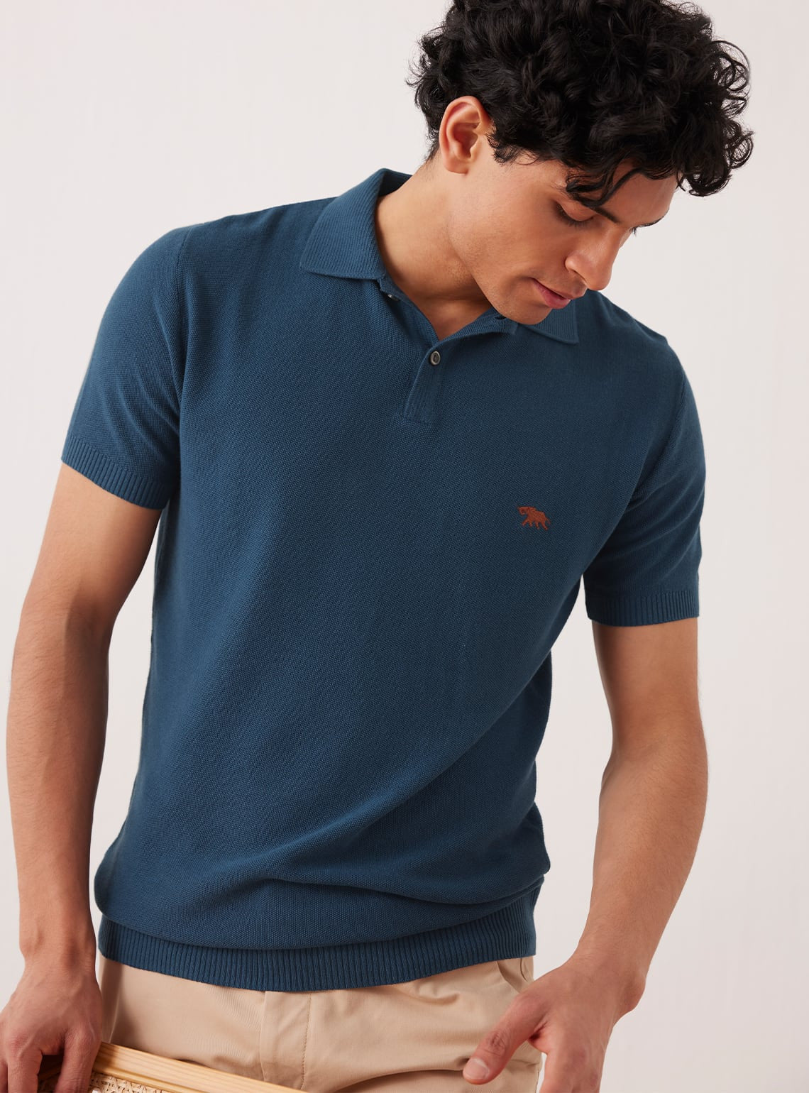 Pacific Blue Knit Polo
