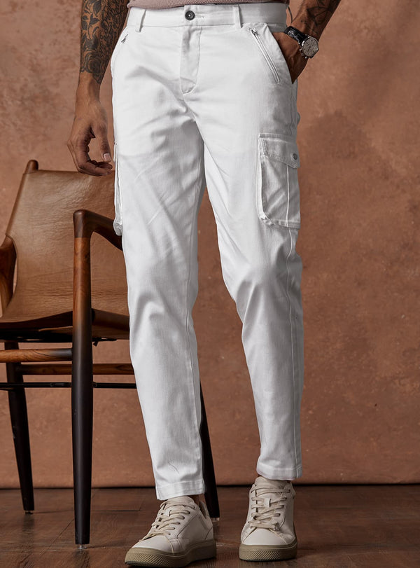 Iron White Cargo Pant