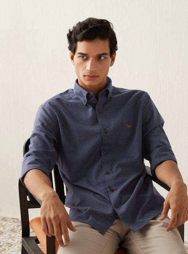 Metal Navy Melange Shirt