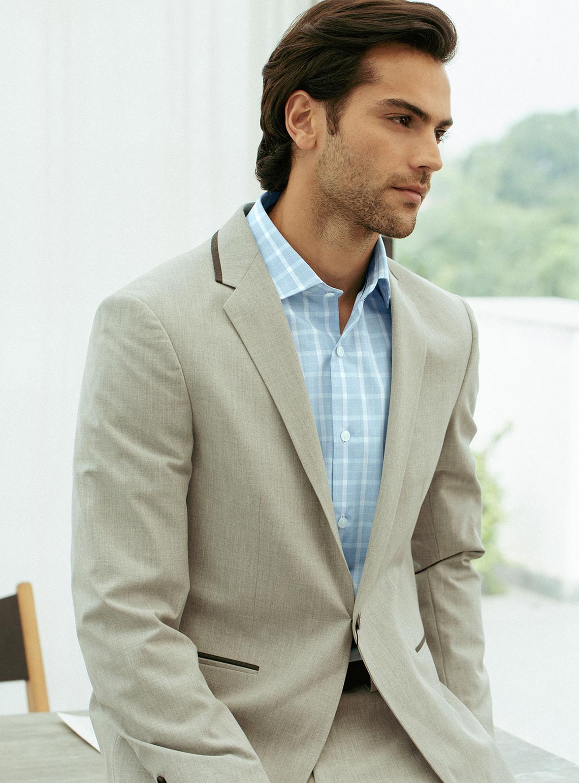 Nexus Cerulean Grid Shirt