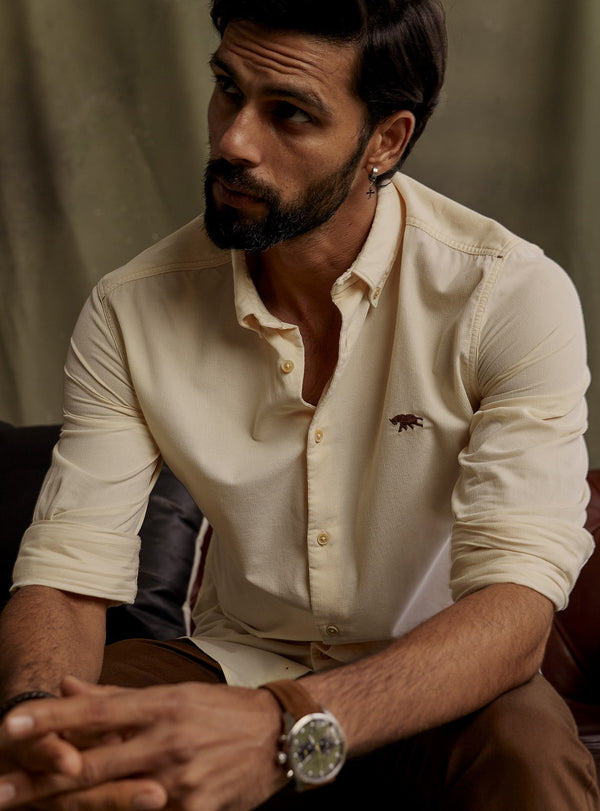 Hemis Beige Corduroy Shirt