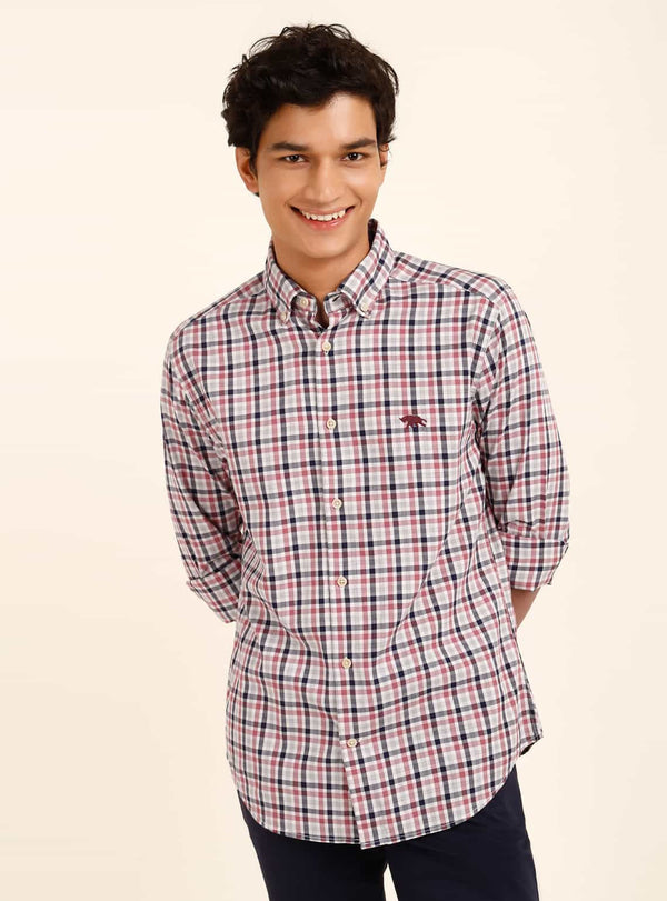 Persian Blue Check Shirt