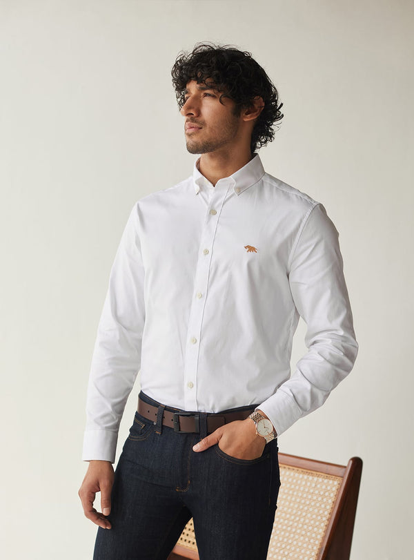 Essential White Gold Mark Shirt