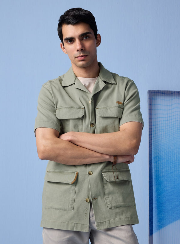Sage Safari Indigo Shirt