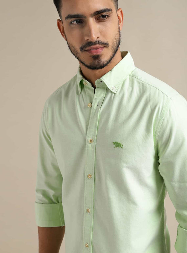 Lime Oxford Shirt
