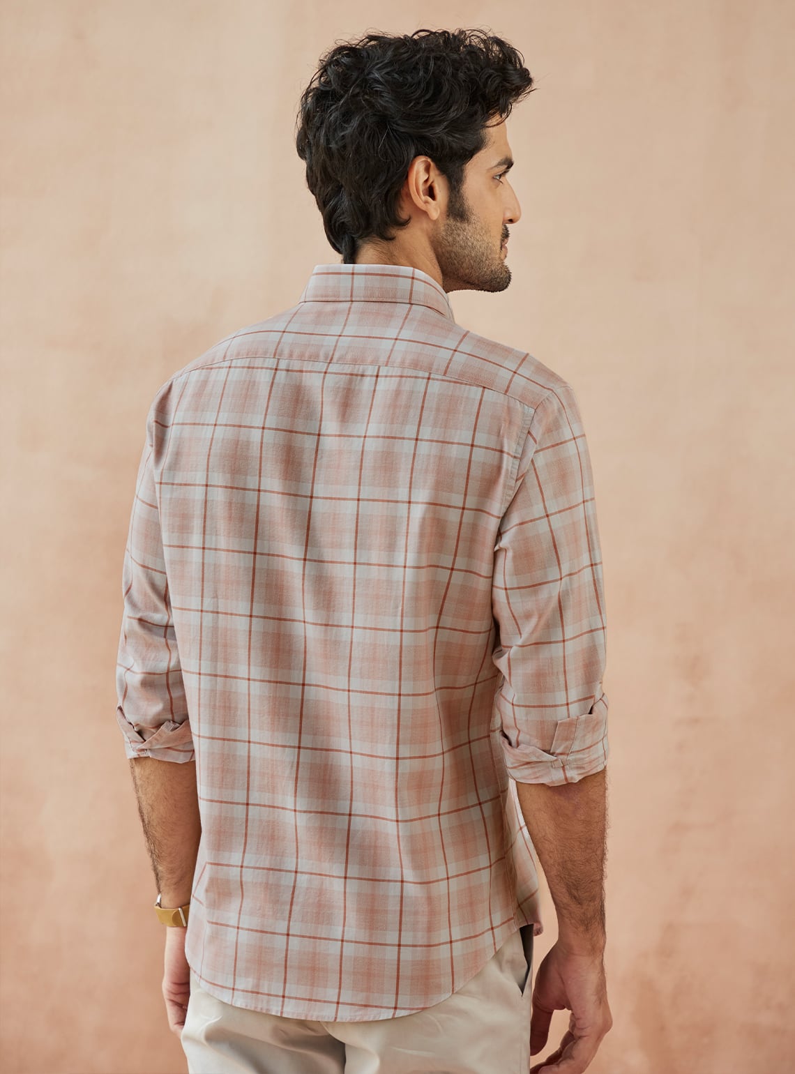 Coral Frost Check Shirt