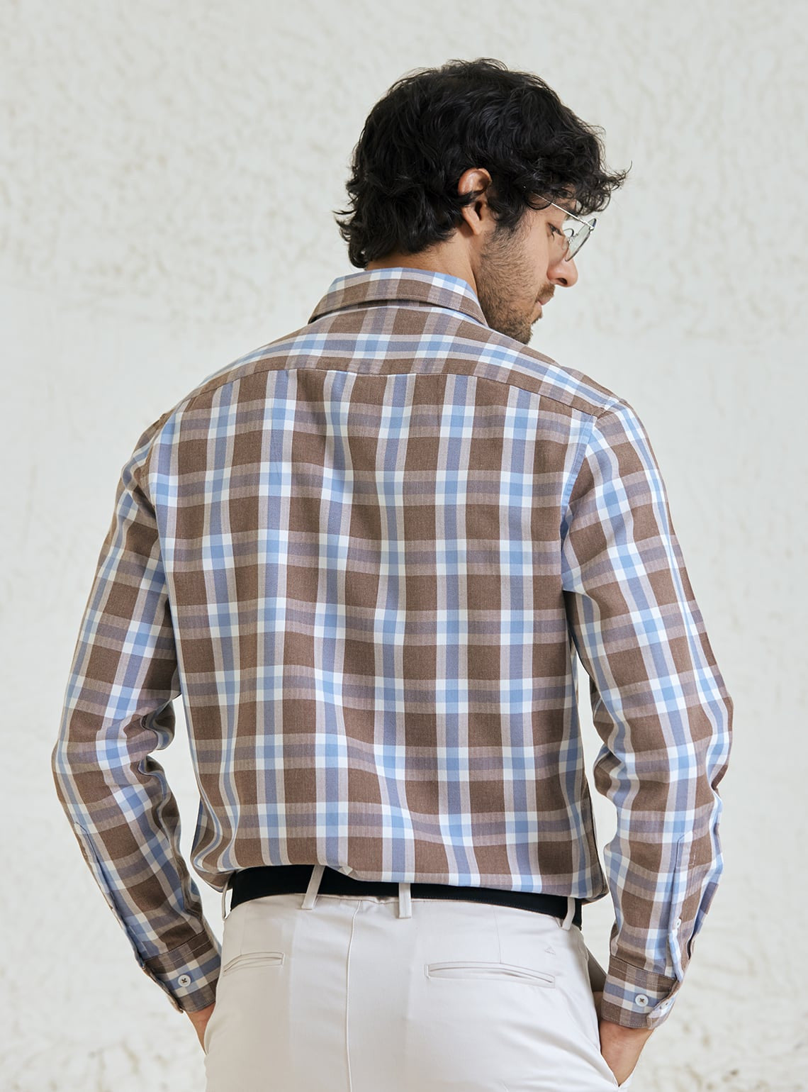 Cool Mocha Grid Shirt