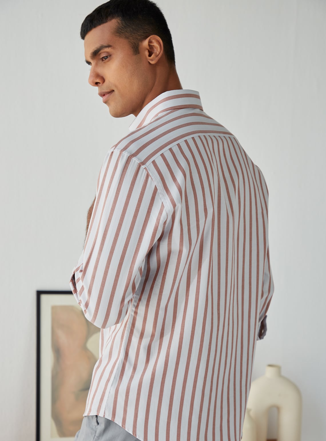 Rose Rust Stripe Shirt