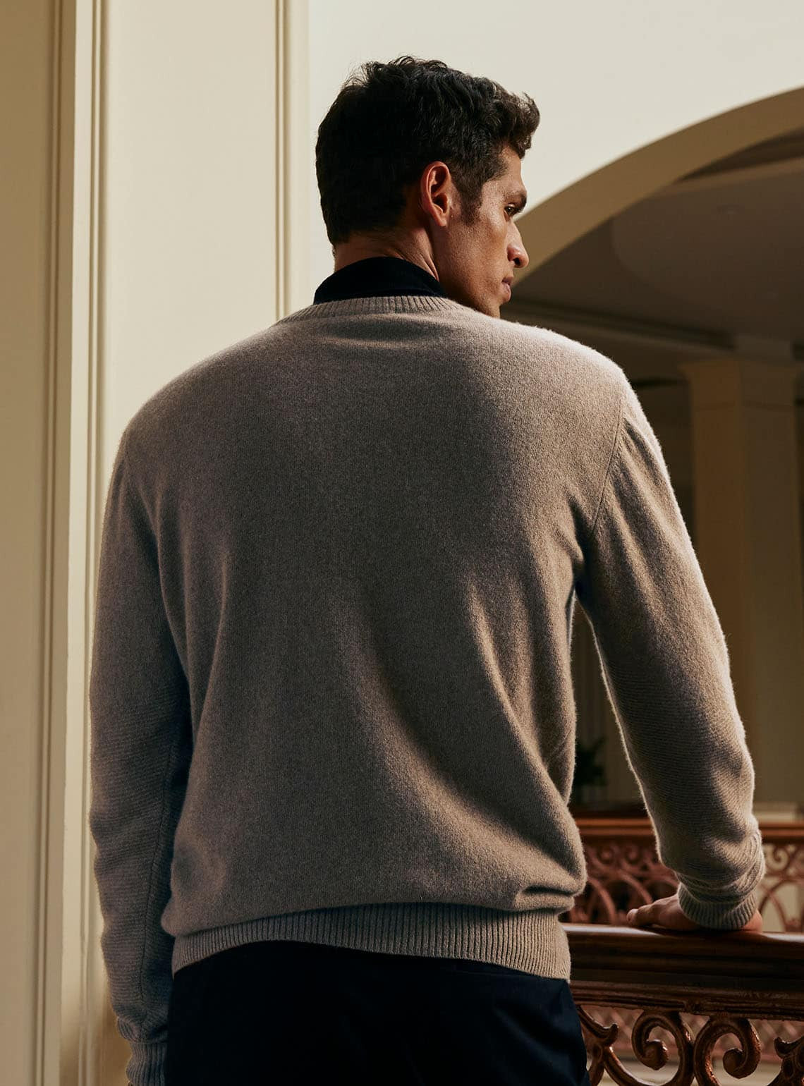 Sandstone Cashmere Blend Pullover