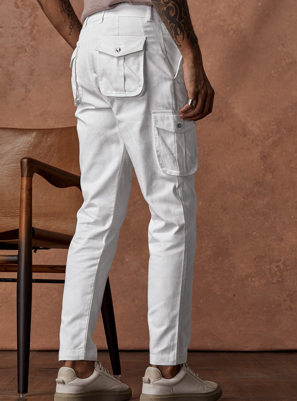 Iron White Cargo Pant