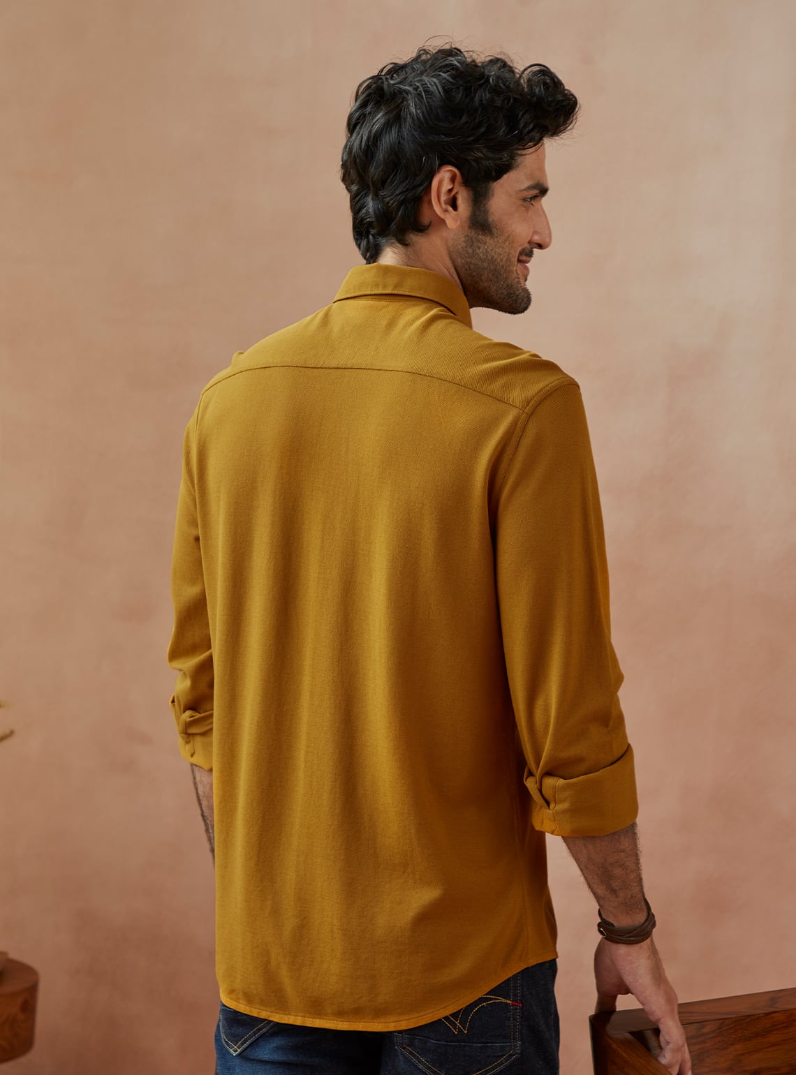 Golden Pique Knit Shirt