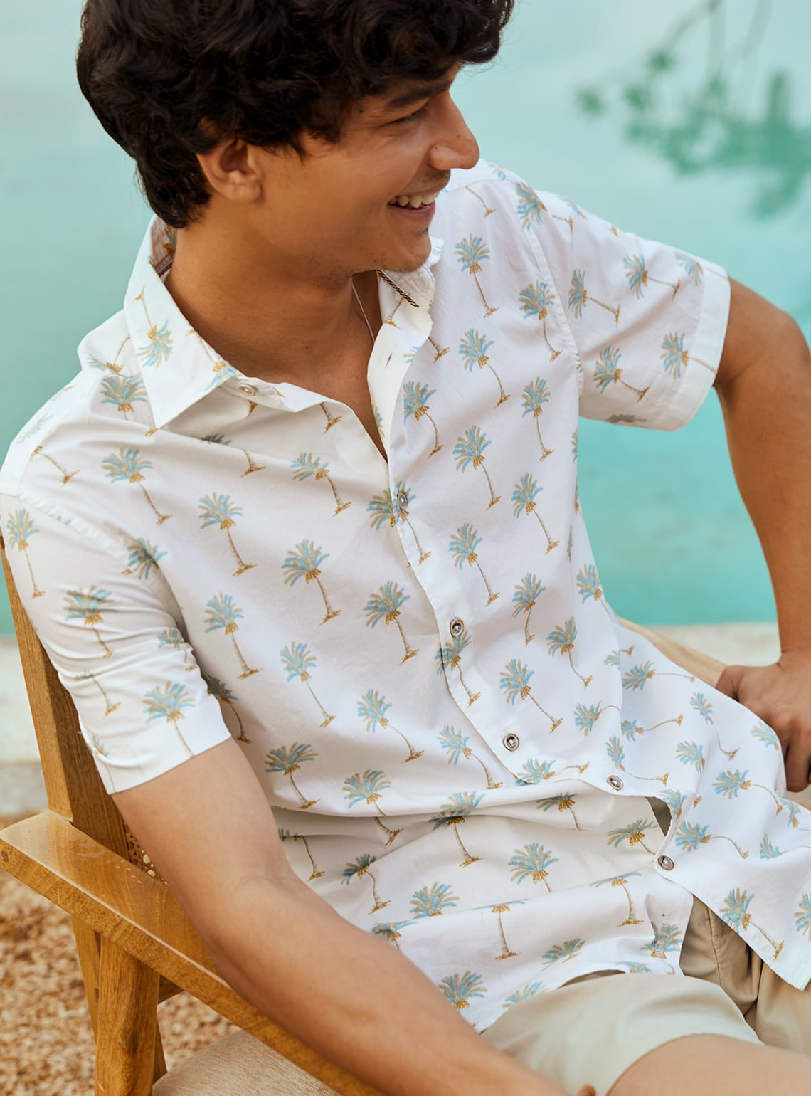 Martini Palm Print Shirt