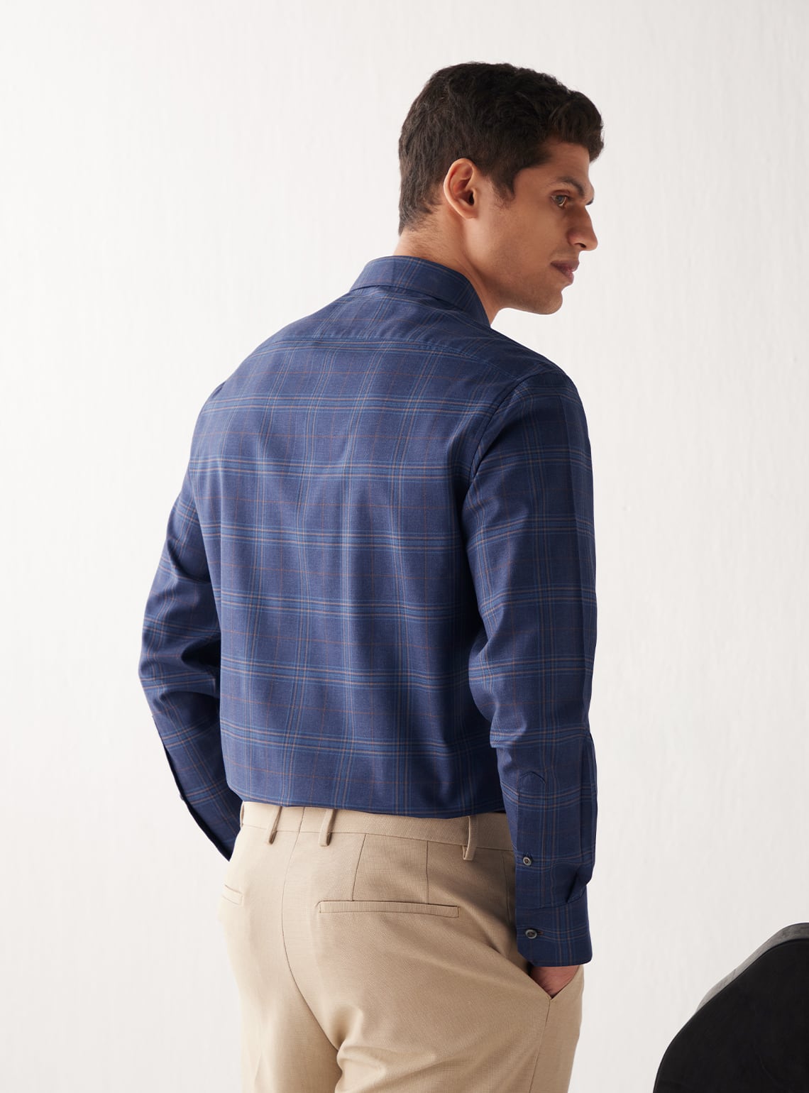 Deep Sapphire Grid Shirt