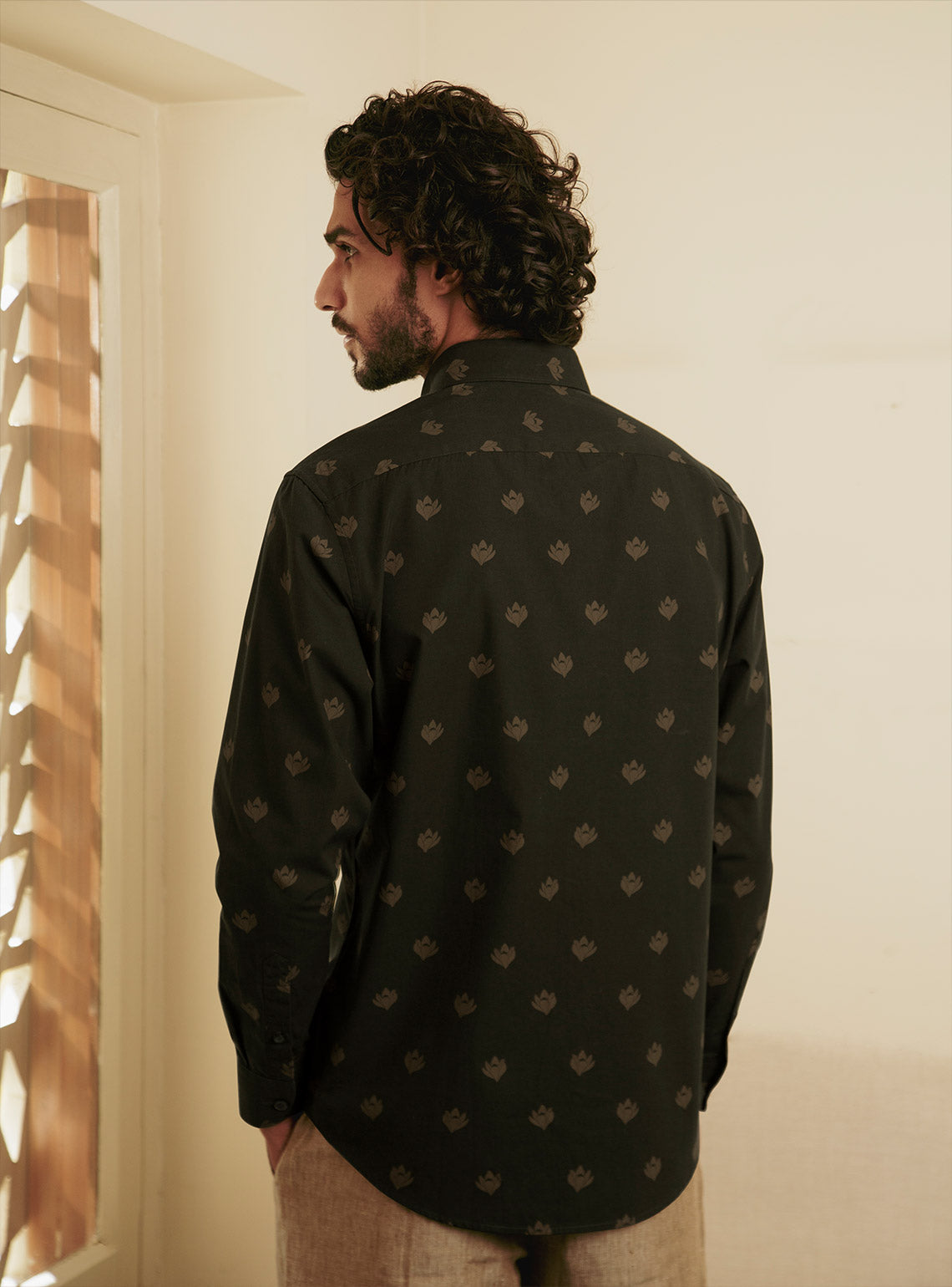 Jade Tulip Print Shirt