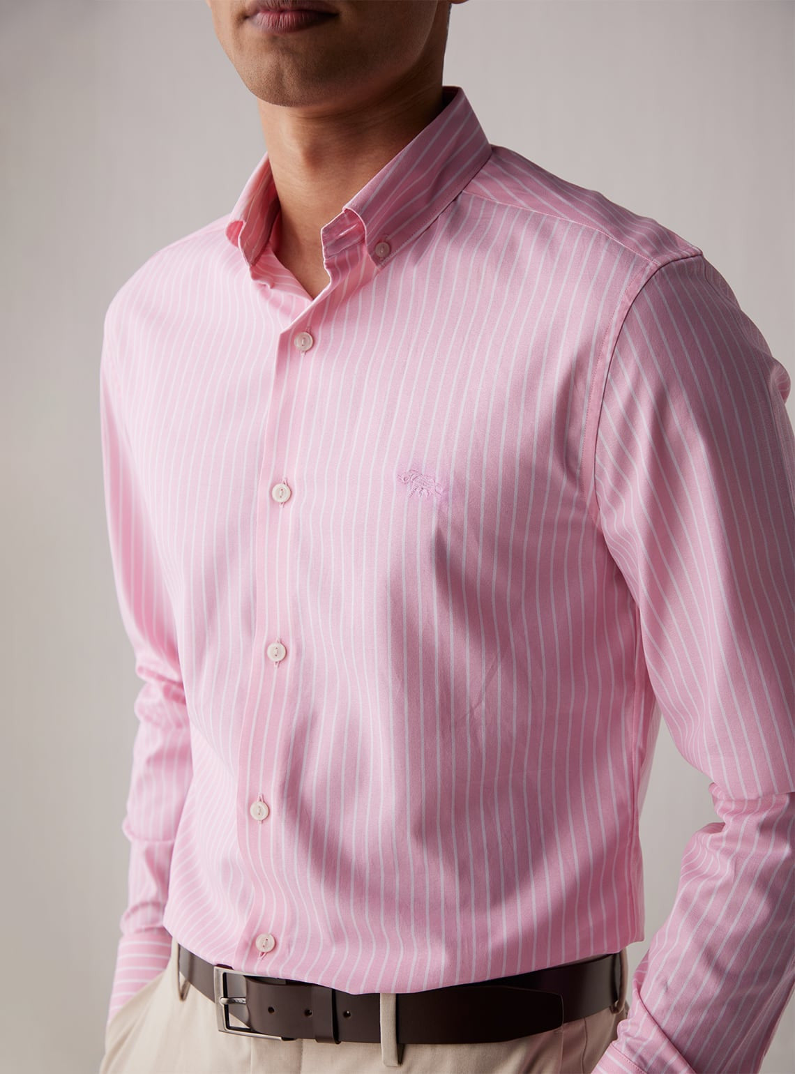 Viola Pink Stripe Shirt