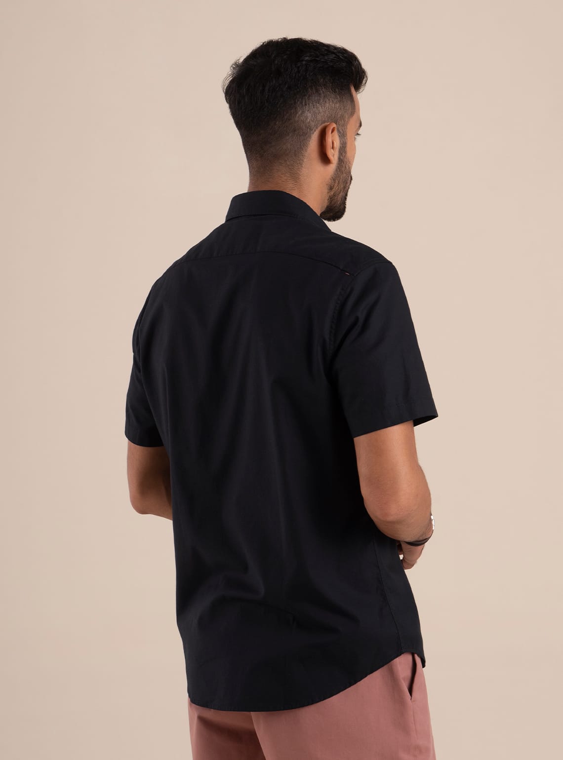 Onyx Oxford Half Shirt