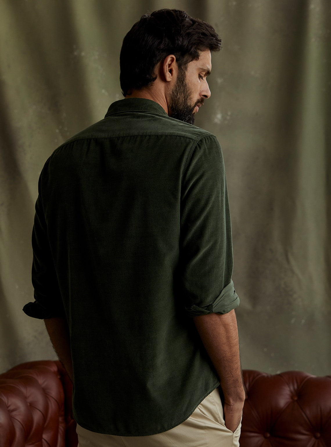 Ranthambore Seaweed Corduroy Shirt