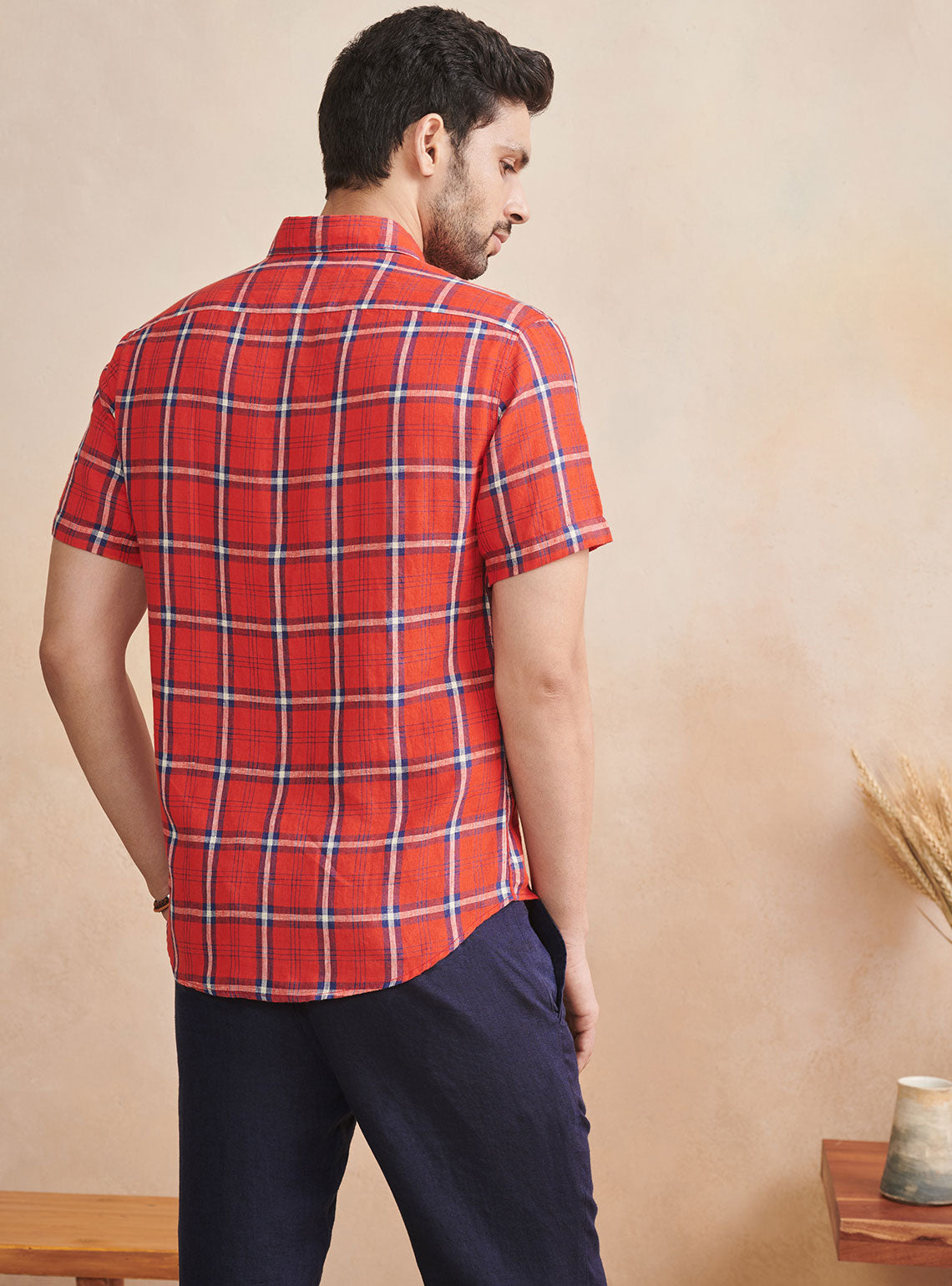 Calcutta Crimson Half- Shirt
