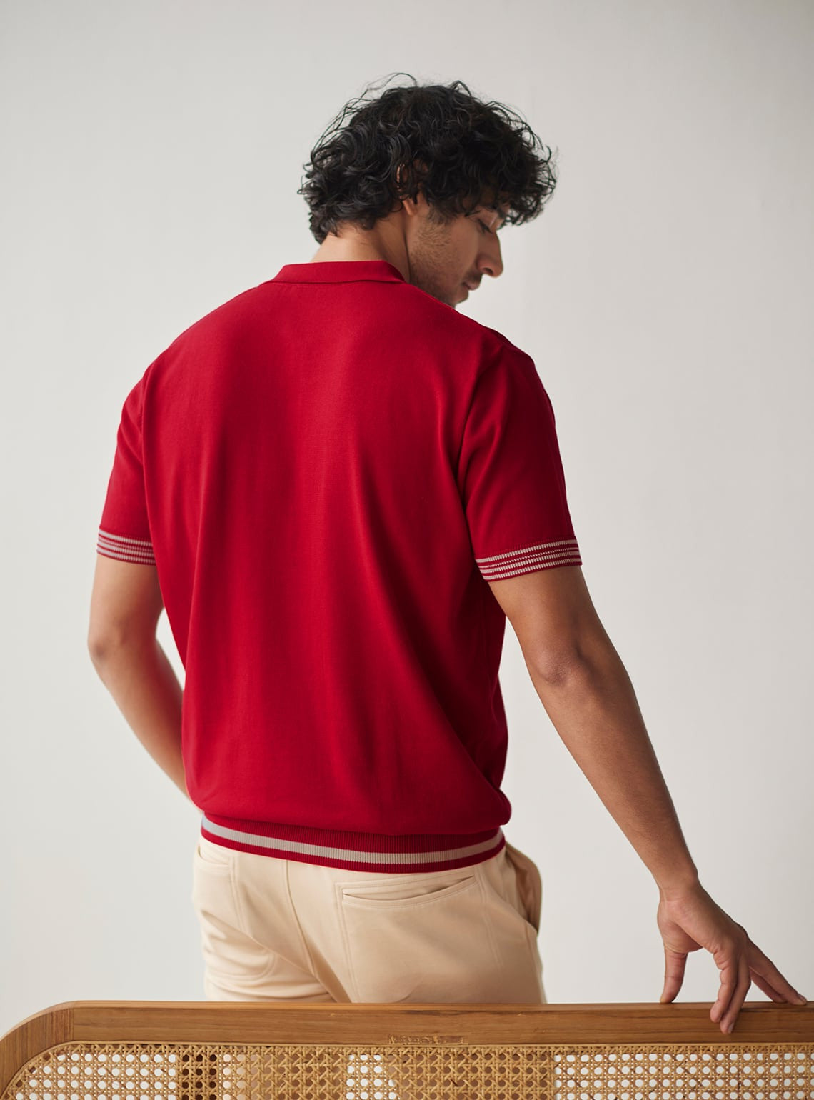 Ruby Beige Tipping Polo