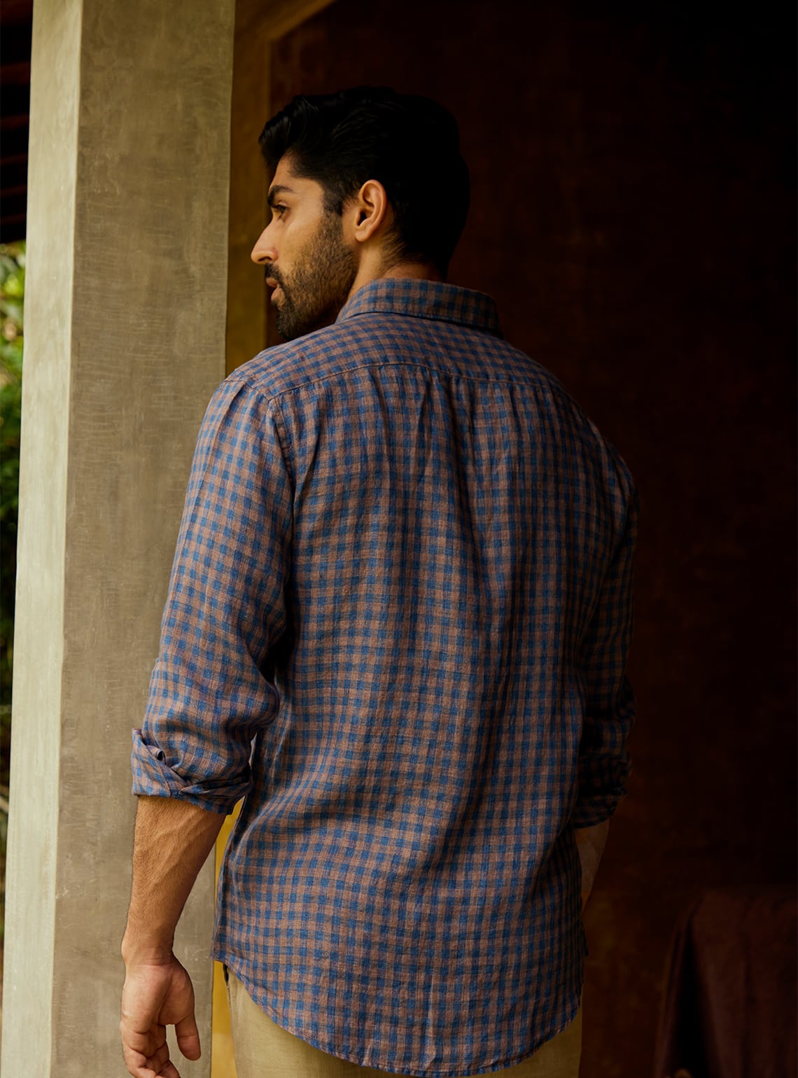 Cobalt Check Shirt