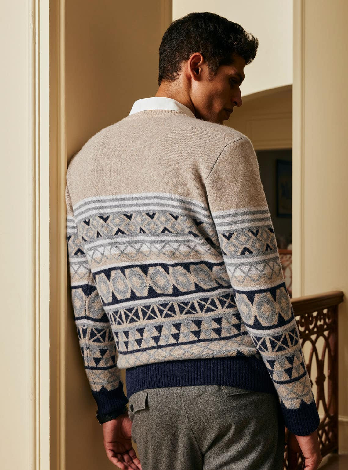 Cashmere Blend Kaleidoscope Pullover