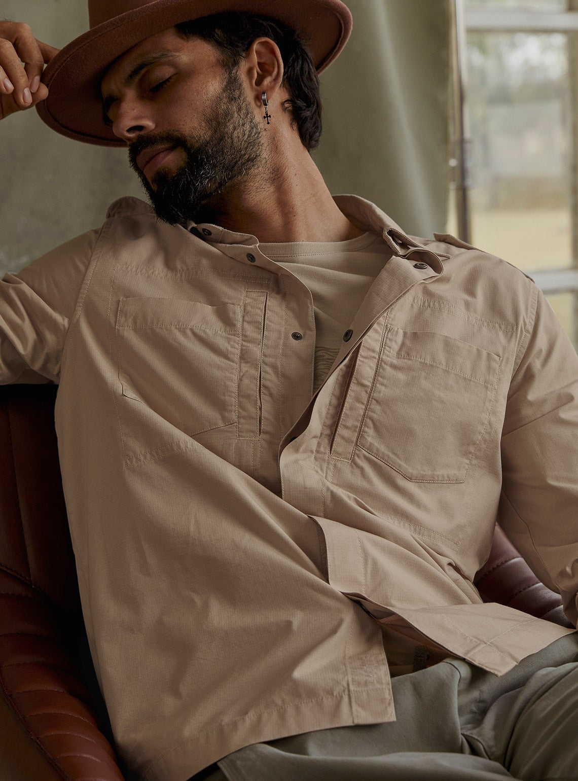 Corbett Khaki Overshirt