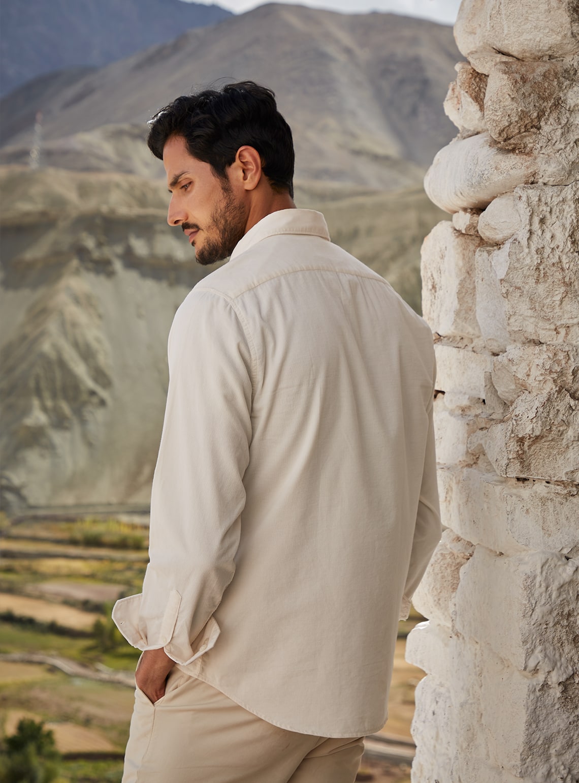 Ivory Corduroy Shirt